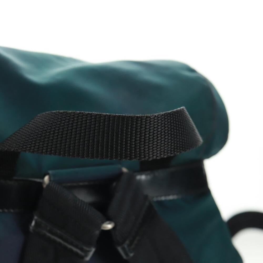 PRADA Backpack Nylon Green Silver Auth 161433 - Picture 7 of 16